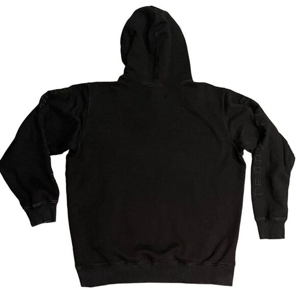 Teddy Fresh Hoodie Adult L Black I Heart Mom Graphic Rainbow Heart - Picture 11 of 12